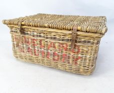 Large wicker laundry basket