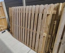 Hit and Miss Timber Fence Panels - 10 Months Old