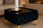 Coffee table with glass