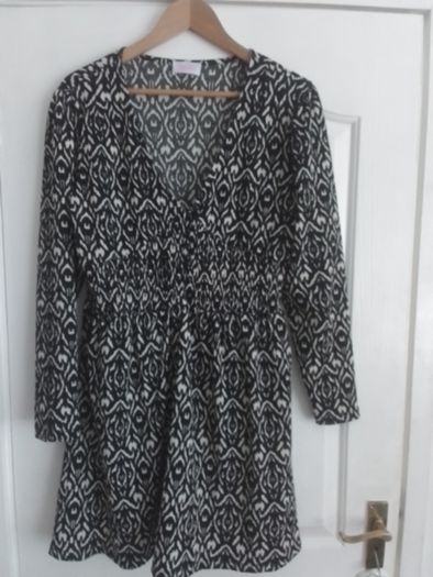 Dress/V-Neck Floral Dress: by SAVIDA .. Price Drop