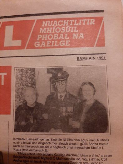 Vintage Gaeilge newspaper 1991