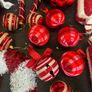 Box of a red & White decorations Image 8