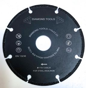 115mm For Cutting Steel, Inox, Cast Iron