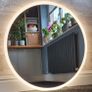 LED Bathroom Mirror Round Demister Antifog Image 2