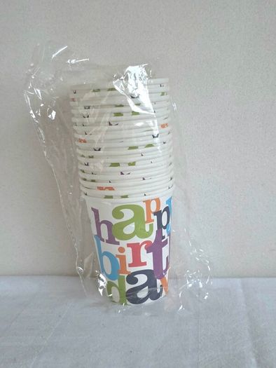Birthday Party Tableware Bundle - Ginger Ray Plates Cups Napkins Straws