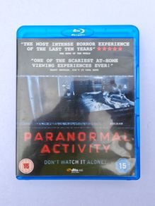 Paranormal activity blue ray dvd