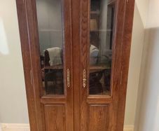 Vintage Oak Display cabinet