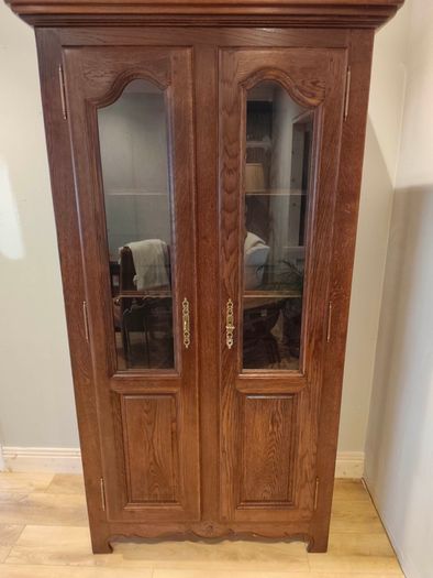 Vintage Oak Display cabinet