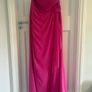 Pink long strapless dress Image 8