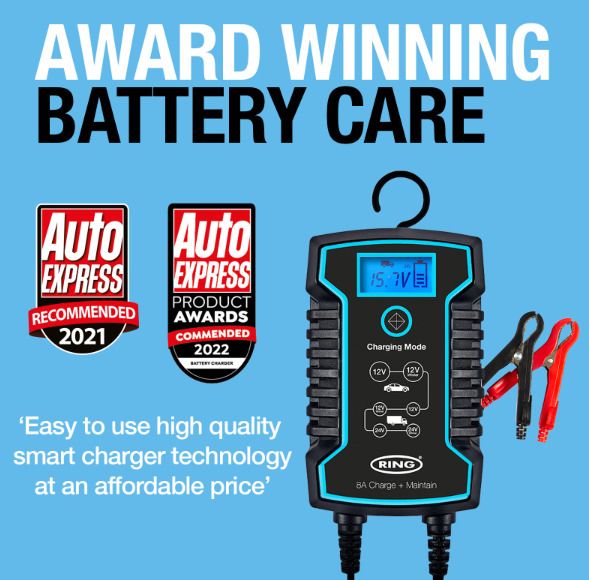 Car / Van Smart battery charger 8Amp including Start / Stop