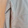 Grey Leather Jacket- Removable Fur- Size 6 Image 3