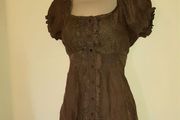 Khaki Coloured Top from Mine size Small (8-10)
