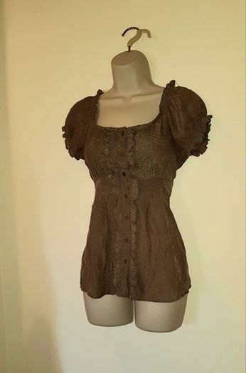 Khaki Coloured Top from Mine size Small (8-10)