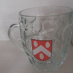Vintage tankard with Byrne family Crest