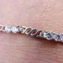 Vintage Sterling Silver 925 Cubic Zirconia Tennis Bracelet 14 Grams 8" Long Image 3