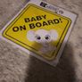 baby on board car sticker Image 2
