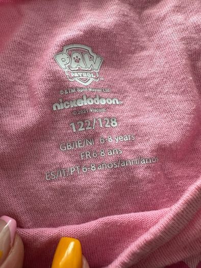Long sleeved top for a girl, 122/128 cm, 6-8 years