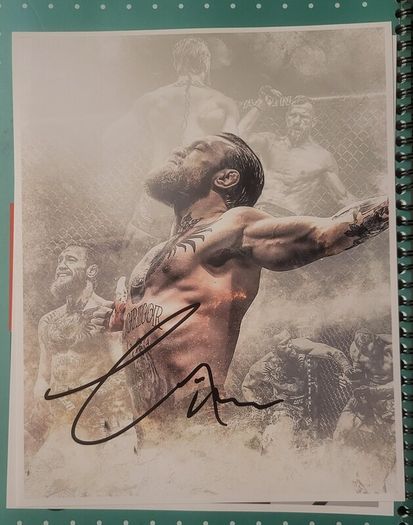 Autographed signed McGregor Gervais McCoy