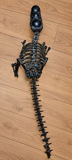 Unique Handcrafted Steel Dinosaur Sculpture, Statement Piece