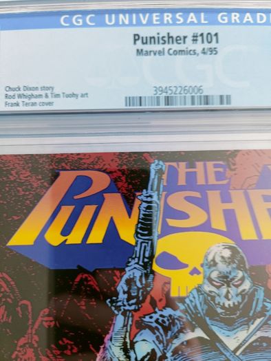 The Punisher Issue 101 CBCS / CGC 9.6 Certified Graded Comic Framed  DC Marvel
