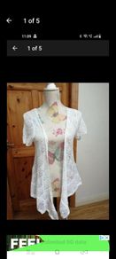 A. Wear white 100% cotton wrap over cardigan.