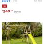 Wooden Swingset with slide Image 2