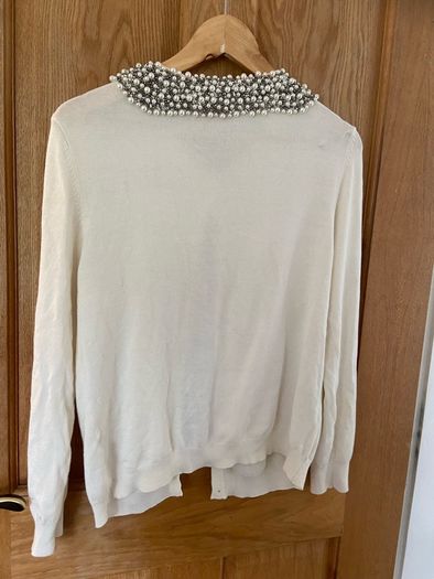 Pretty pearl cardigan size 16