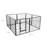 Puppy Enclosure Outdoor Run   Panel Puppy Play Pen/ Rabbit Enclosure, Large, metal Image 6