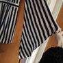 navy and white striped playsuit from misguided Image 3