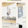 Electric Standing Desk 100x60cm with Cable Tray, Hook and Storage Pocketse Image 5