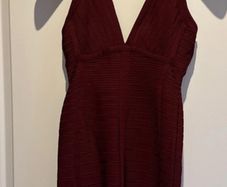 Herve Leger dress in burgundy