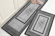 Kitchen Mat Sets Non slip Washable, 2 Pcs Kitchen Rugs and Mats, Anti Fatigue Kitchen Rug Sets for Home Decoration Office Standing Desk