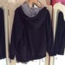 Black and grey hooded top size 18 Image 3
