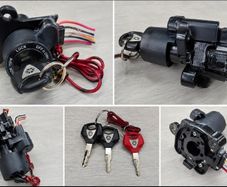 Yamaha MT-07 OEM Ignition Switch Lock + 2 Black Keys + Red Master Key