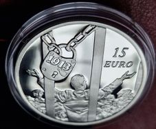 The Central Bank The Lockout 15 Euro Silver Proof Coin 2013