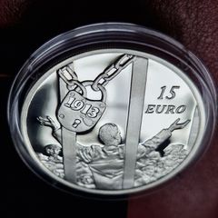 The Central Bank The Lockout 15 Euro Silver Proof Coin 2013