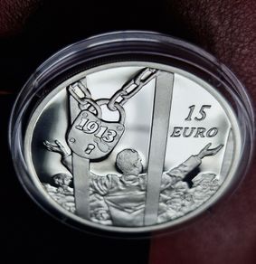 The Central Bank The Lockout 15 Euro Silver Proof Coin 2013