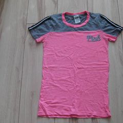 PINK by Victoria's Secrets ladies summer sports top grey and pink size 8/XS to small