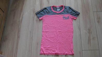 PINK by Victoria's Secrets ladies summer sports top grey and pink size 8/XS to small