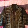 Beautiful 100% Silk Black & Silver Jacket (Size 14) Image 7
