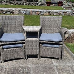Two seater rattan chair