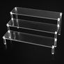 3 Tier Clear Acrylic Display Stand Retail Riser for Pop Figures, Cupcake, Dessert, Perfume, Nail Polish, Condiment, 30x21x15cm Image 6