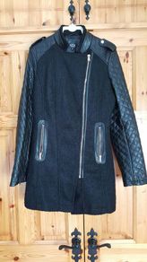 Exhibit black winter coat