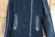 Exhibit black winter coat