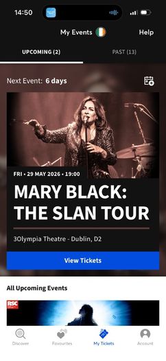 Mary Black Slan tour ticket for sale