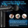 Massage Gun Deep Tissue, Muscle Percussion Massager with 30 Speeds Quiet Hand Massagers with LCD Touch Screen 10 Heads for Shoulder Body Back Relaxation Image 7