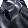 Abstract Waves Design Living Room Rug Image 2