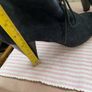 ankle  oasis navy suede laced heel boot shoe size 39 Image 6