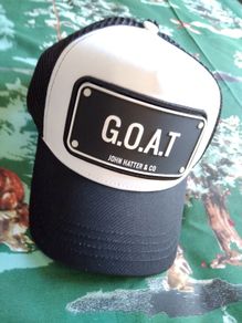 Mens John Hatter & Co. Trucker Hat G.O.A.T