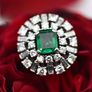 Wonderful 1940/50s Emerald & Diamond Ring 18ct Image 4
